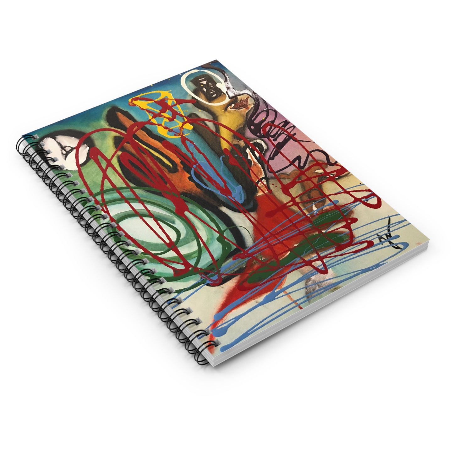 Artistic Spiral Notebook - Ruled Line, Colorful Journal, Gift for Artists, Creative Writing, School Supplies, Unique Sketchbook