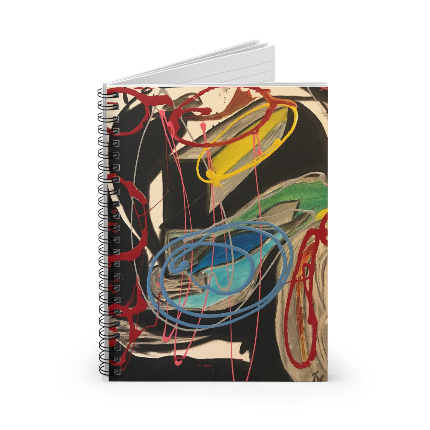 Artistic Spiral Notebook - Ruled Line, Colorful Journal for Creative Minds, Perfect Gift for Artists, Sketchbook, Stationery, Abstract [...]