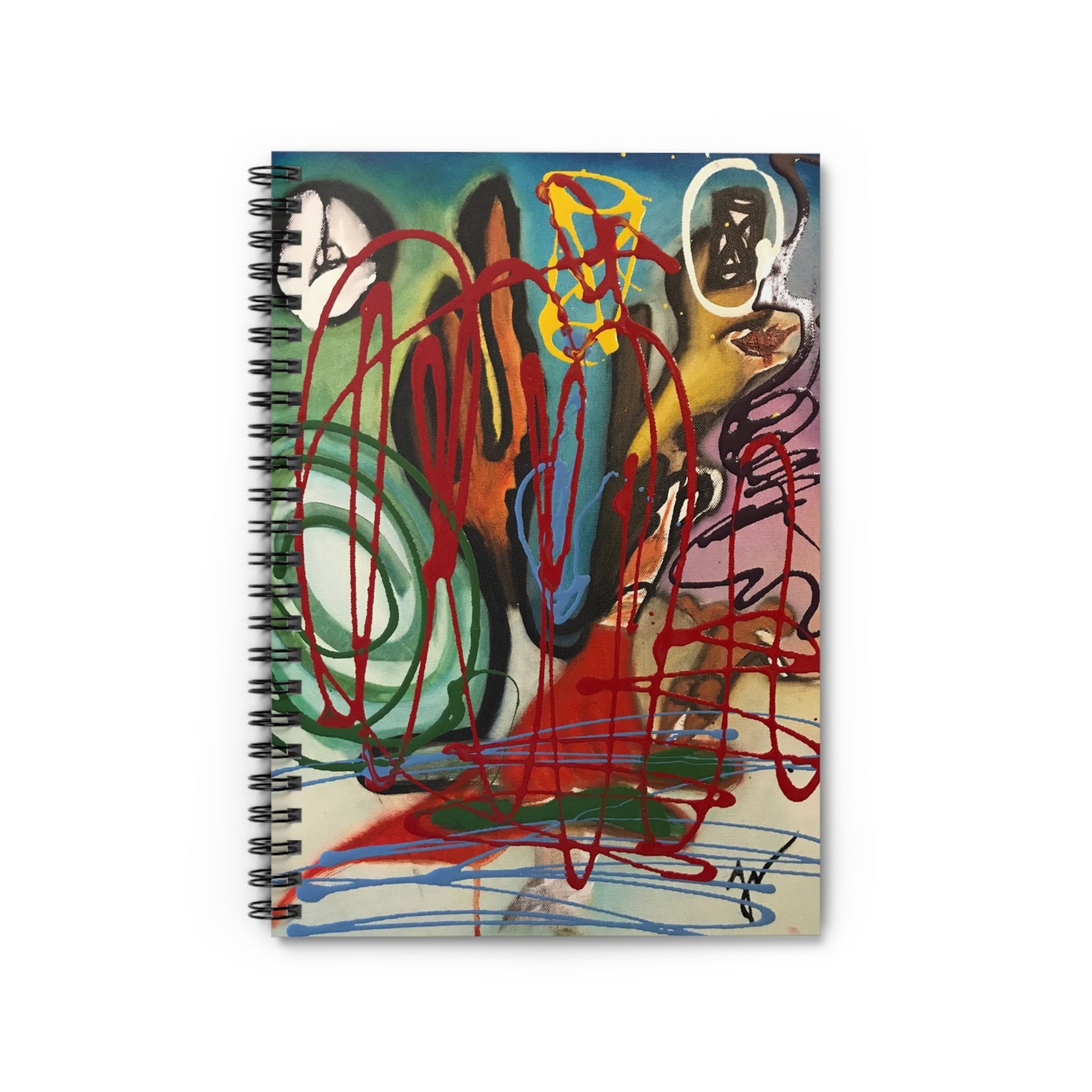 Artistic Spiral Notebook - Ruled Line, Colorful Journal, Gift for Artists, Creative Writing, School Supplies, Unique Sketchbook