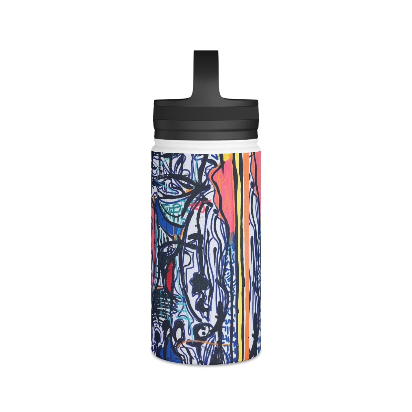 Stainless Steel Water Bottle, Handle Lid